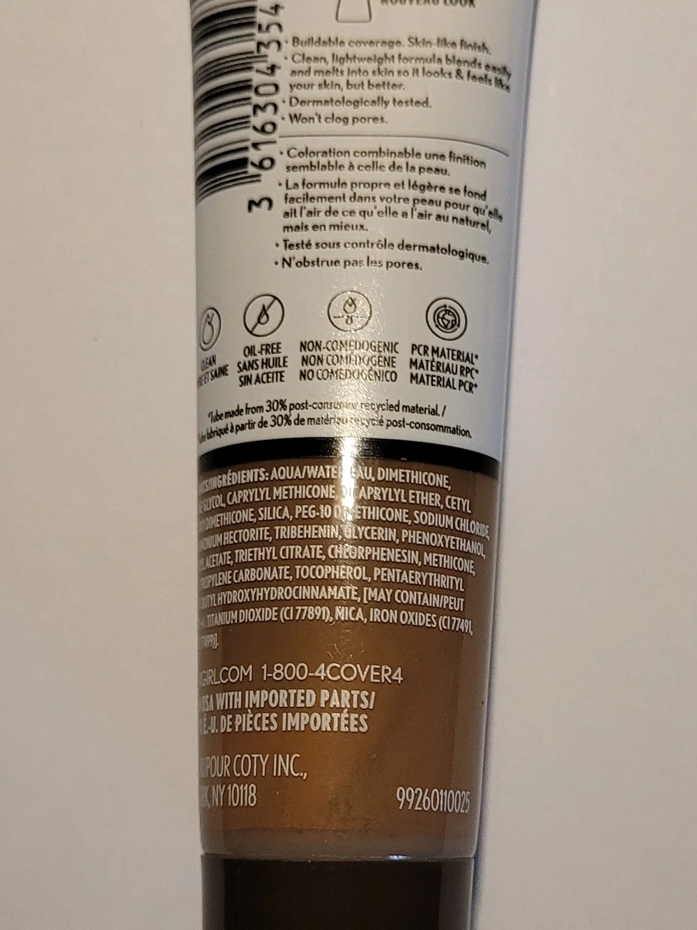 Clean Invisible 170 Deep Golden Foundation - Vegan Liquid Foundation